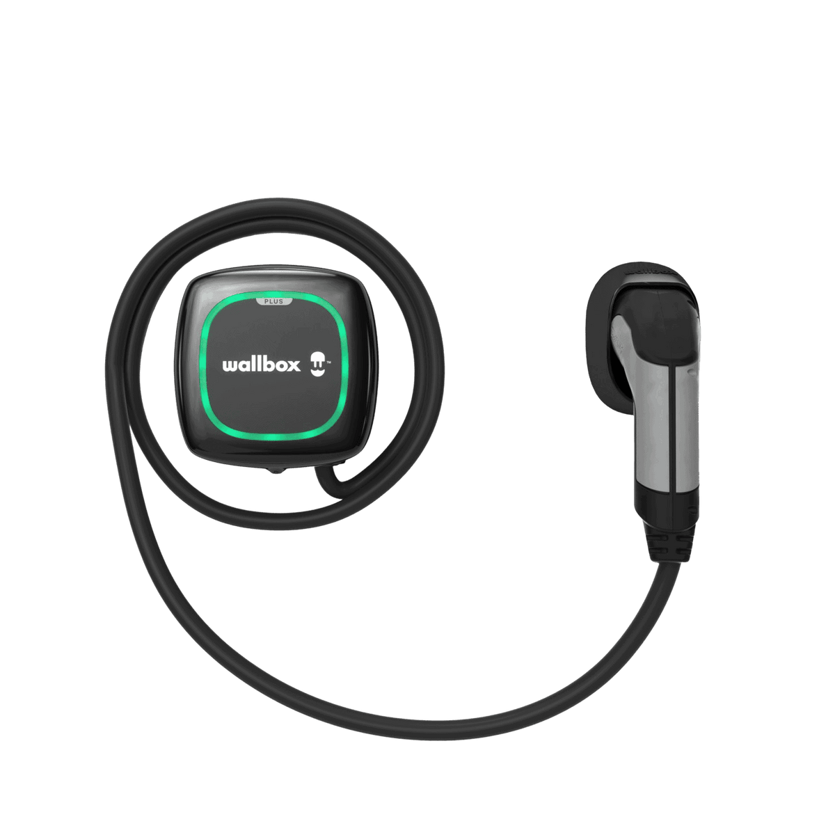 Fekete Wallbox Pulsar Plus fix Type 2 kábellel