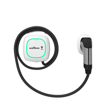Fehér Wallbox Pulsar Plus fix Type 2 kábellel